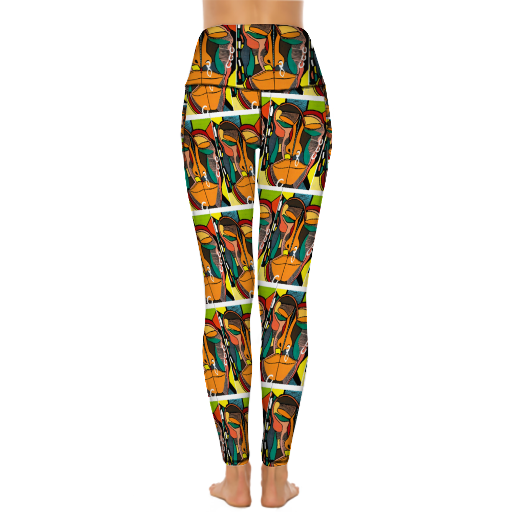 Amoredic Bemba Print Skinny Pants