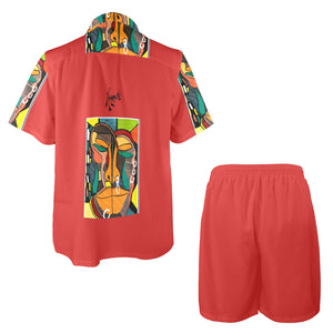 Amoredic Passport Papi 2 Piece Bemba Print Shorts