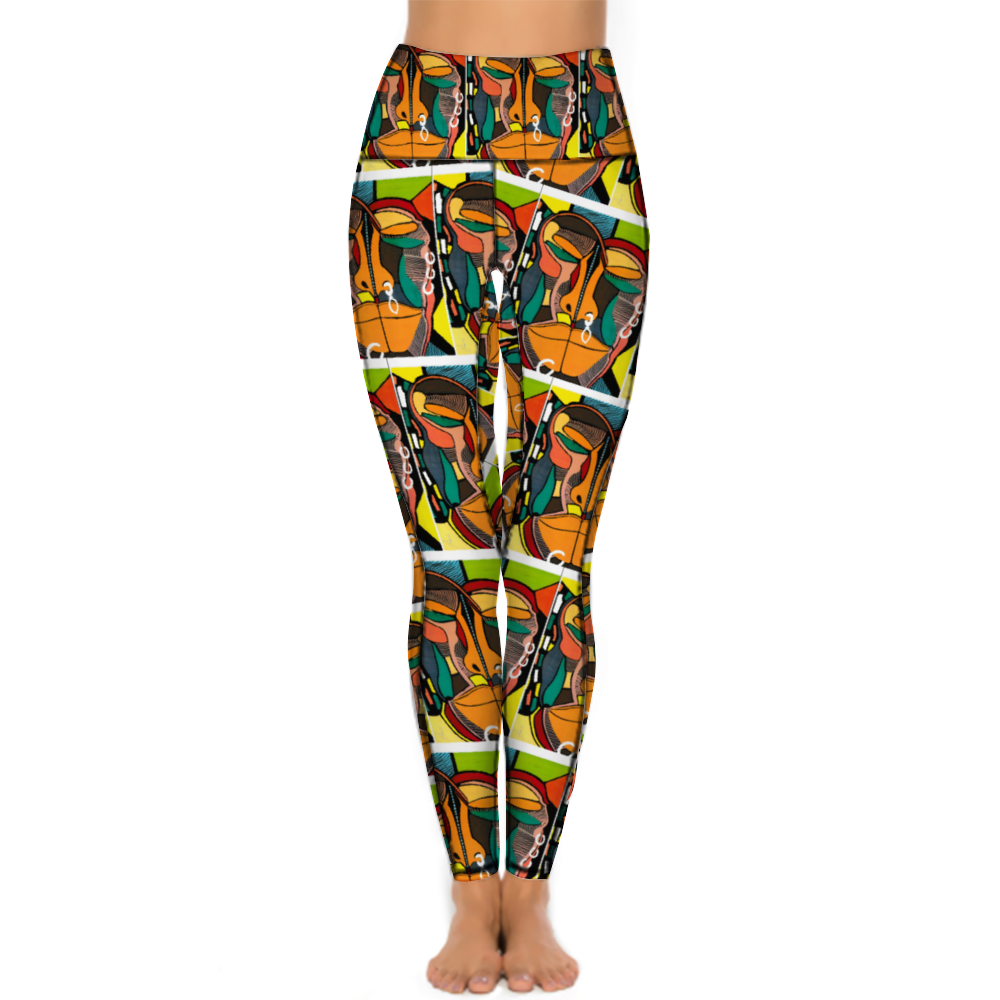 Amoredic Bemba Print Skinny Pants