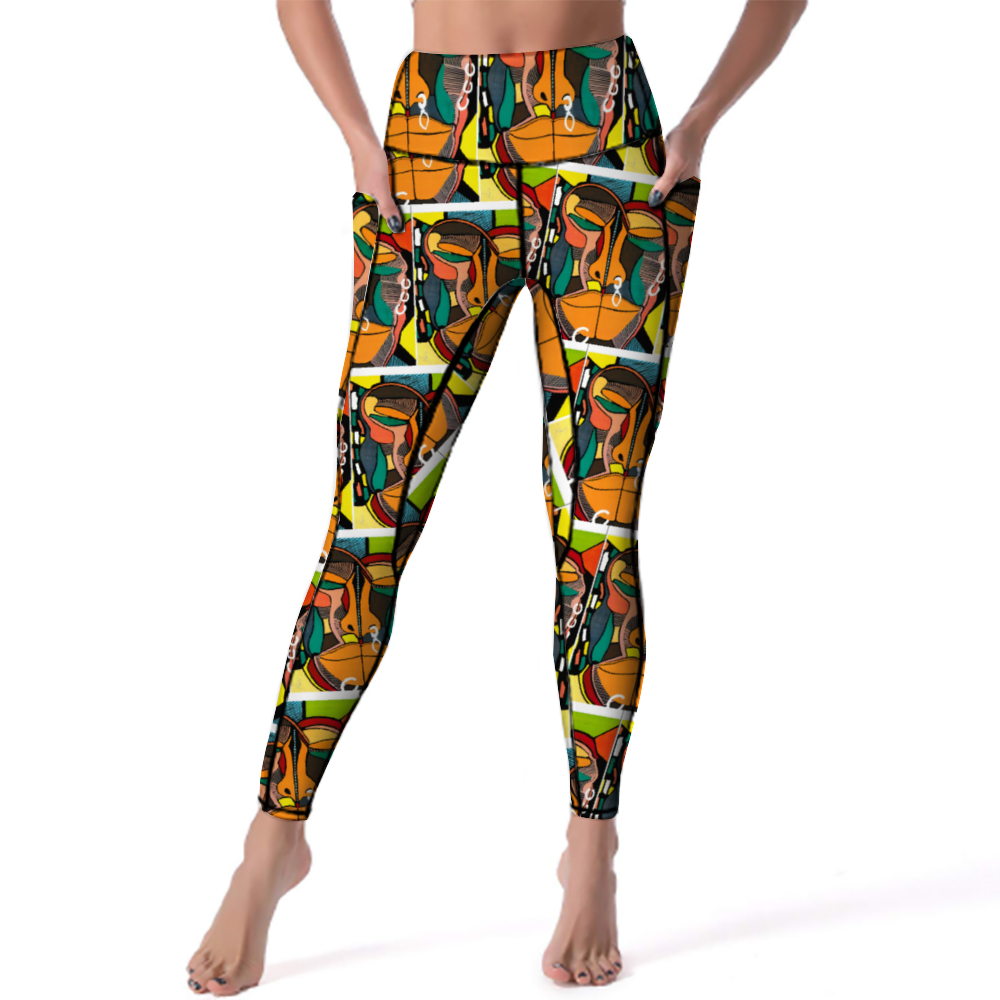 Amoredic Bemba Print Skinny Pants