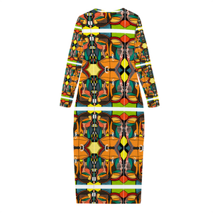 Amoredic Bemba Print Stylish Modest Dress