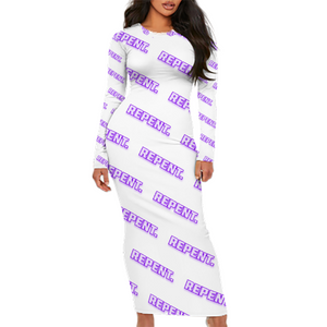 Amoredic Modest Lady Repent Dress