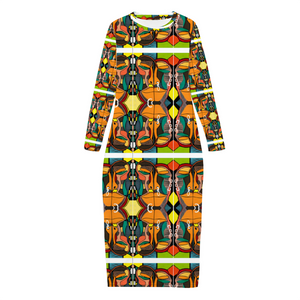 Amoredic Bemba Print Stylish Modest Dress