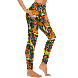 Amoredic Bemba Print Skinny Pants