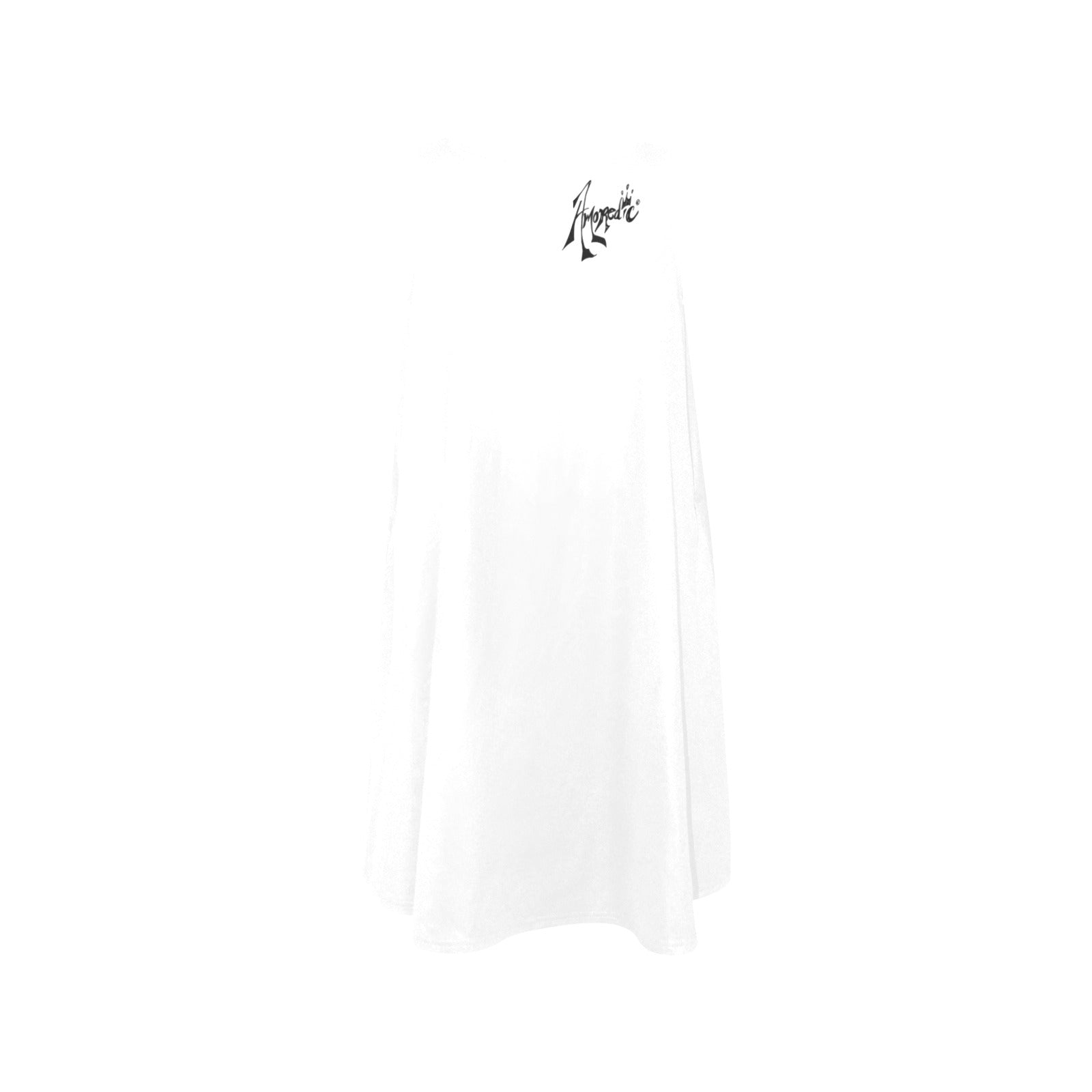 Amoredic White Sleeveless A-Line Pocket Dress