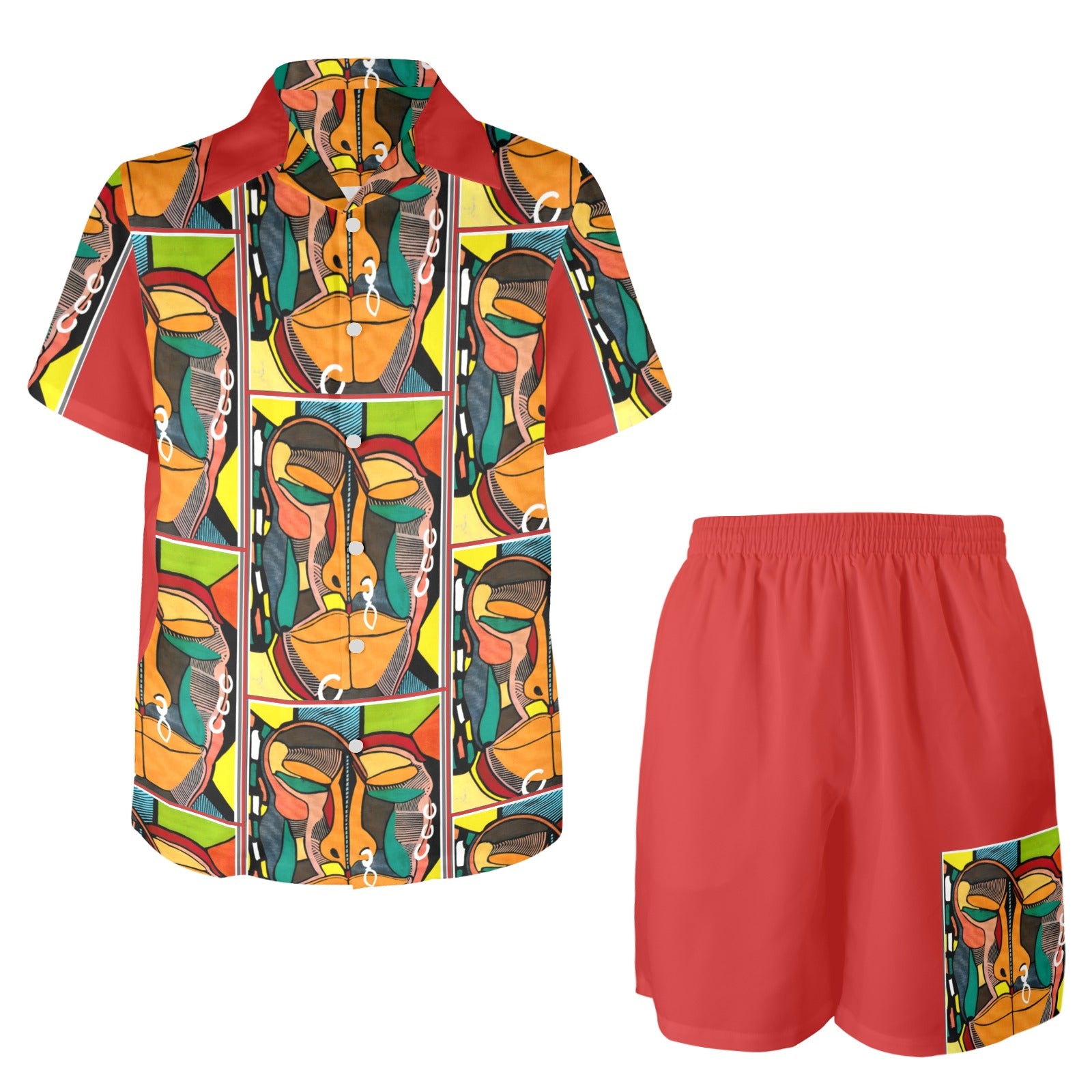 Amoredic Passport Papi 2 Piece Bemba Print Shorts