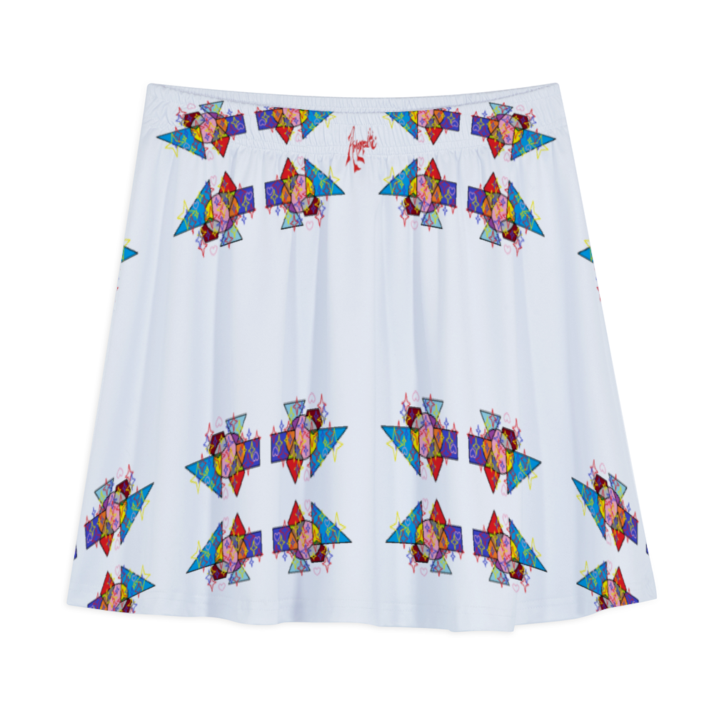 Amoredic Diamond Print A-line Mini Skirt