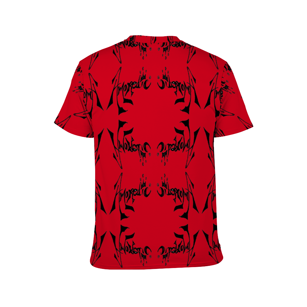 Amoredic Crimson Zebra Soft Polyester Tee