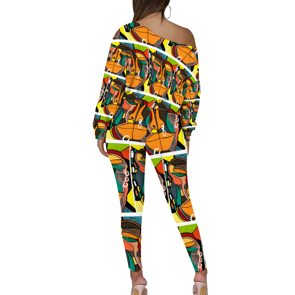 Amoredic Bemba Print Pants set