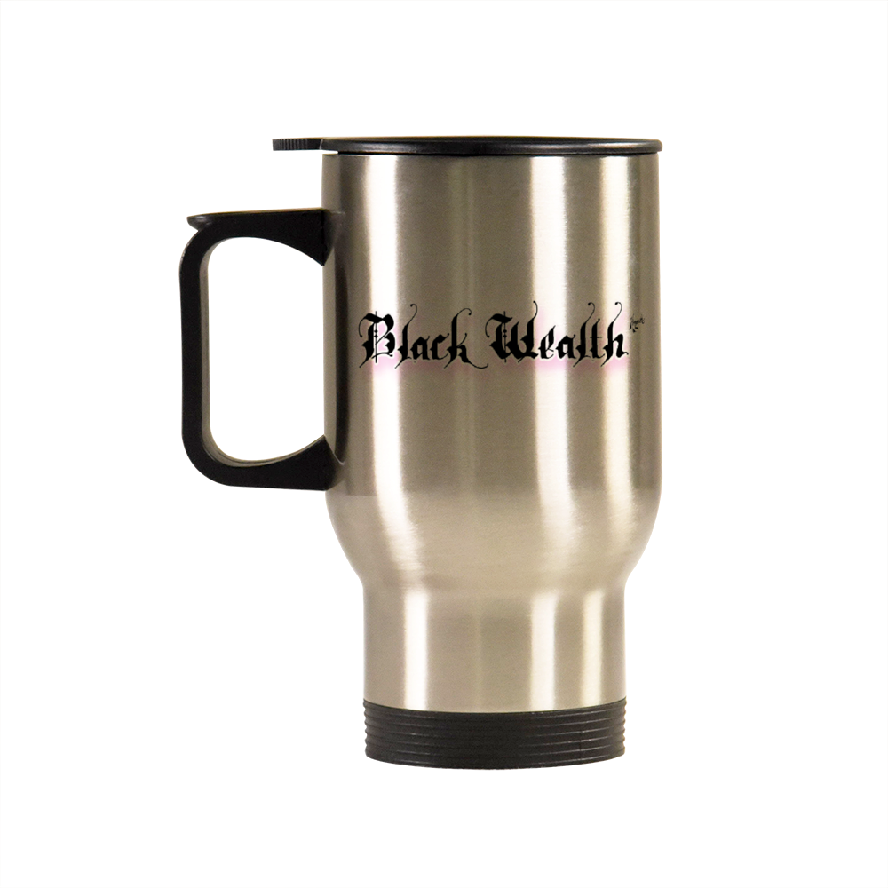 Black Wealth Stainless Steel Driver Mug Commuter Mug