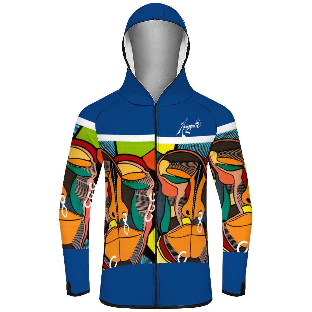 Amoredic Bemba Print Full Zip Hoodie