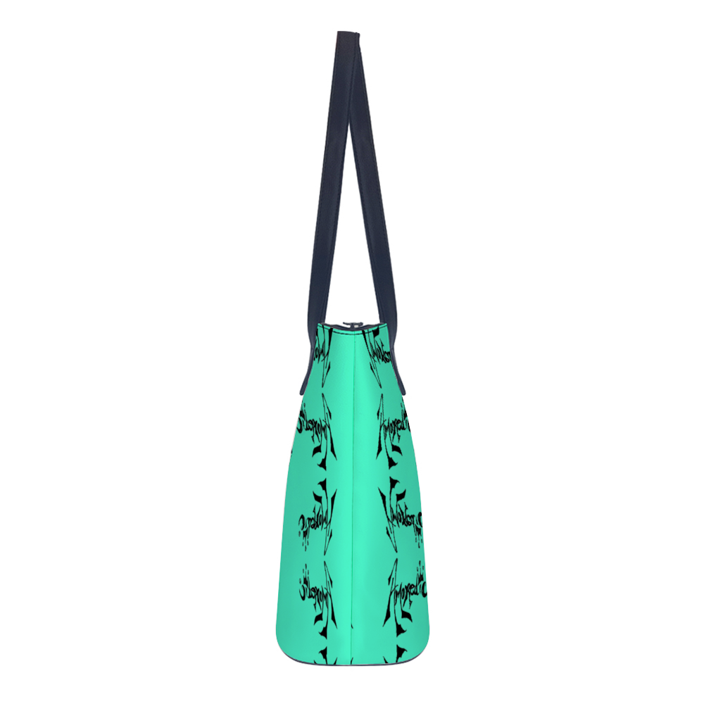 Turquoise Vegan Leather Handbag