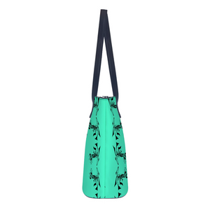 Turquoise Vegan Leather Handbag