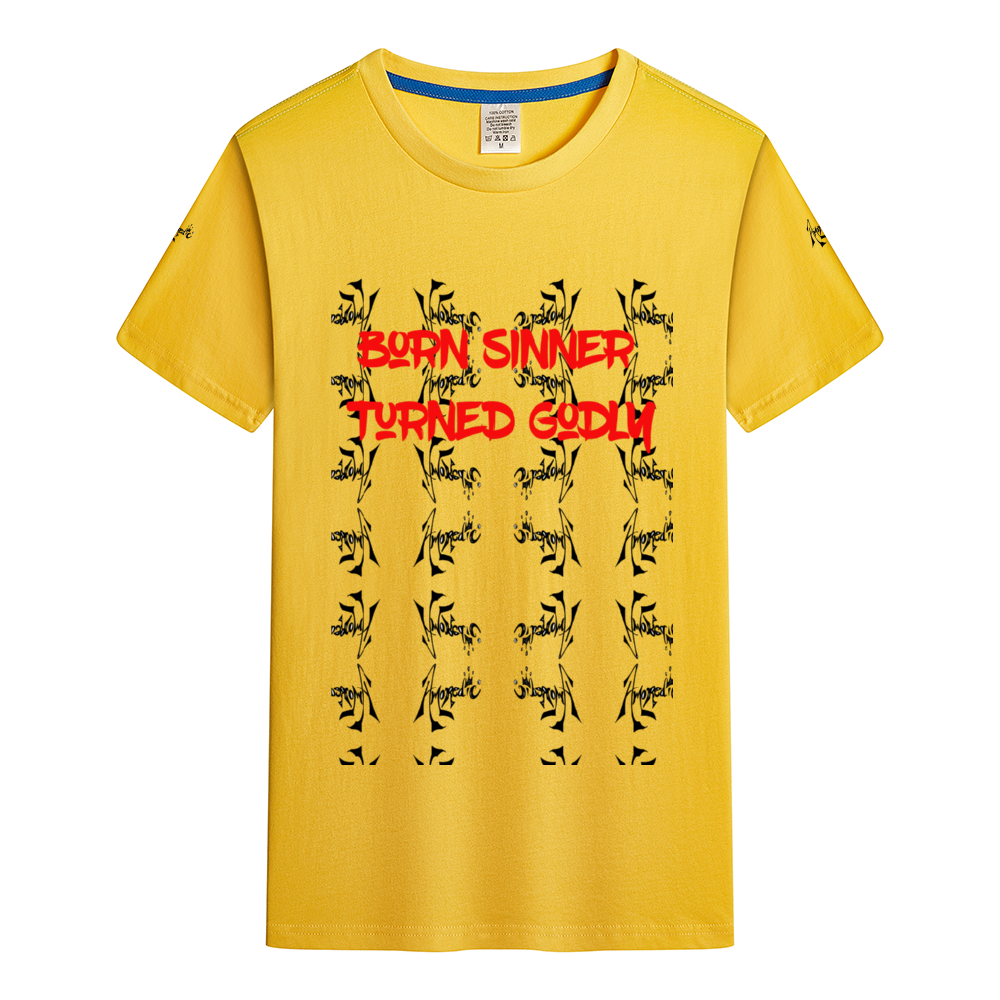 Born Sinner Turned Godly T-shirt