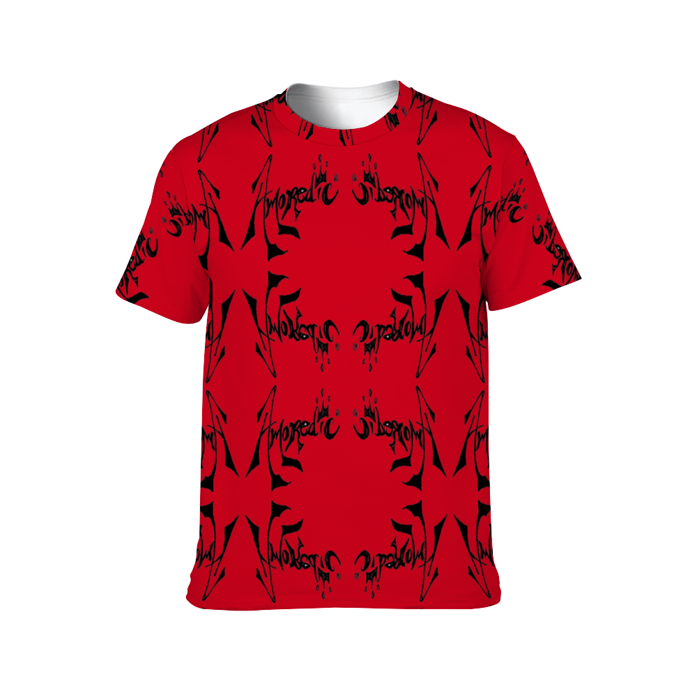 Amoredic Crimson Zebra Soft Polyester Tee