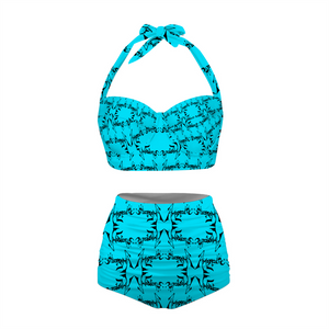 Amoredic Blue Hues Halterneck Bikini