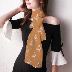 Amoredic Signature Print Chiffon Scarf