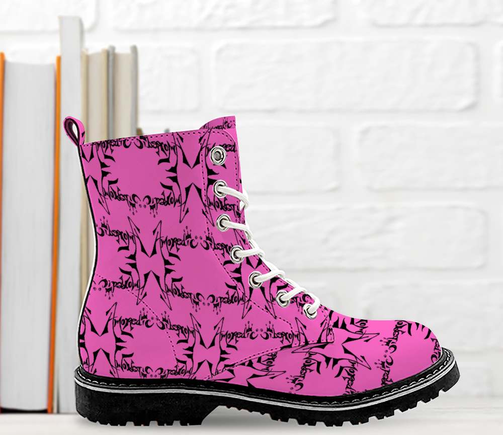 Round Toe Boots Fashion Unisex All Over Print Shoes