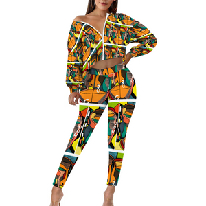 Amoredic Bemba Print Pants set