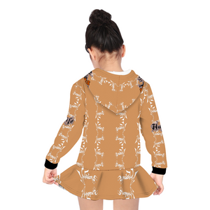 Hug Life by Amoredic  Long Sleeve One Piece Hooded Dress for Girls