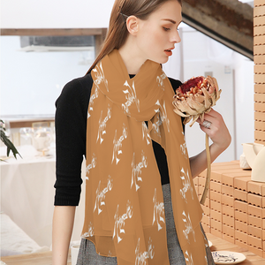 Amoredic Signature Print Chiffon Scarf