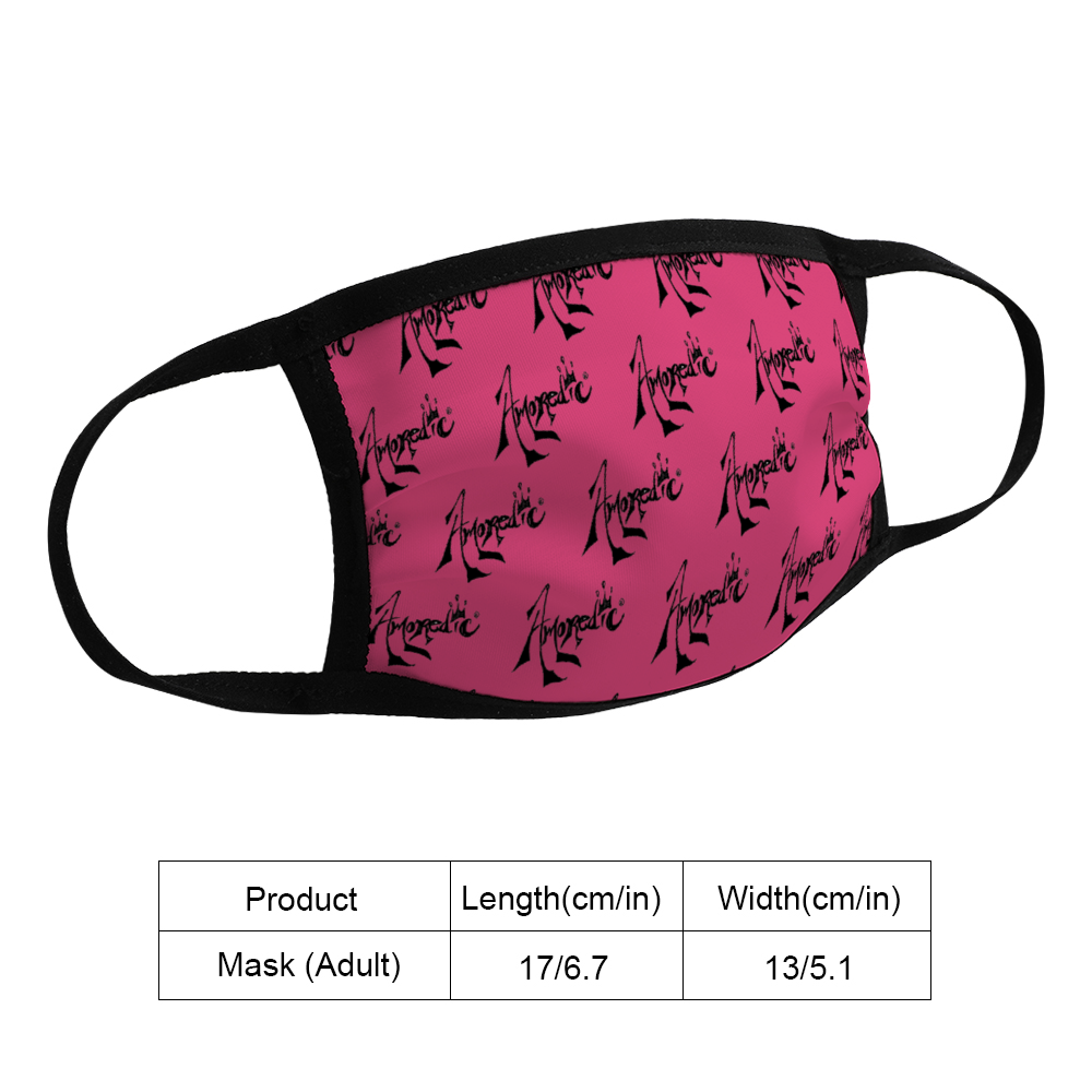 Amoredic Pink Print Face Mask