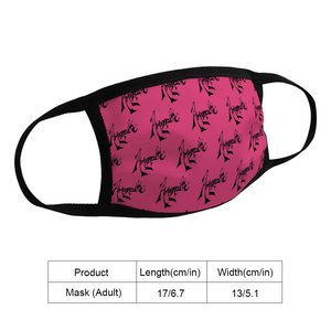 Amoredic Pink Print Face Mask
