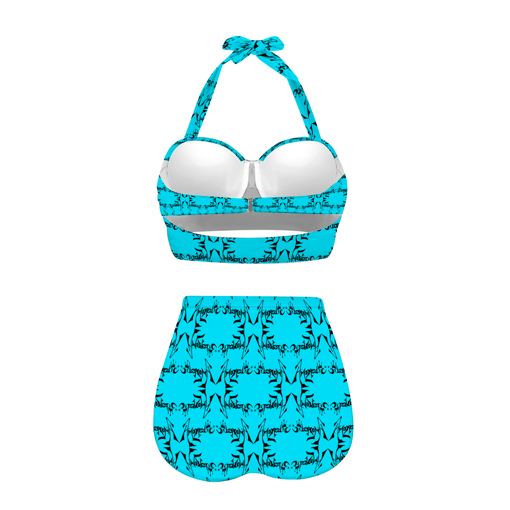 Amoredic Blue Hues Halterneck Bikini