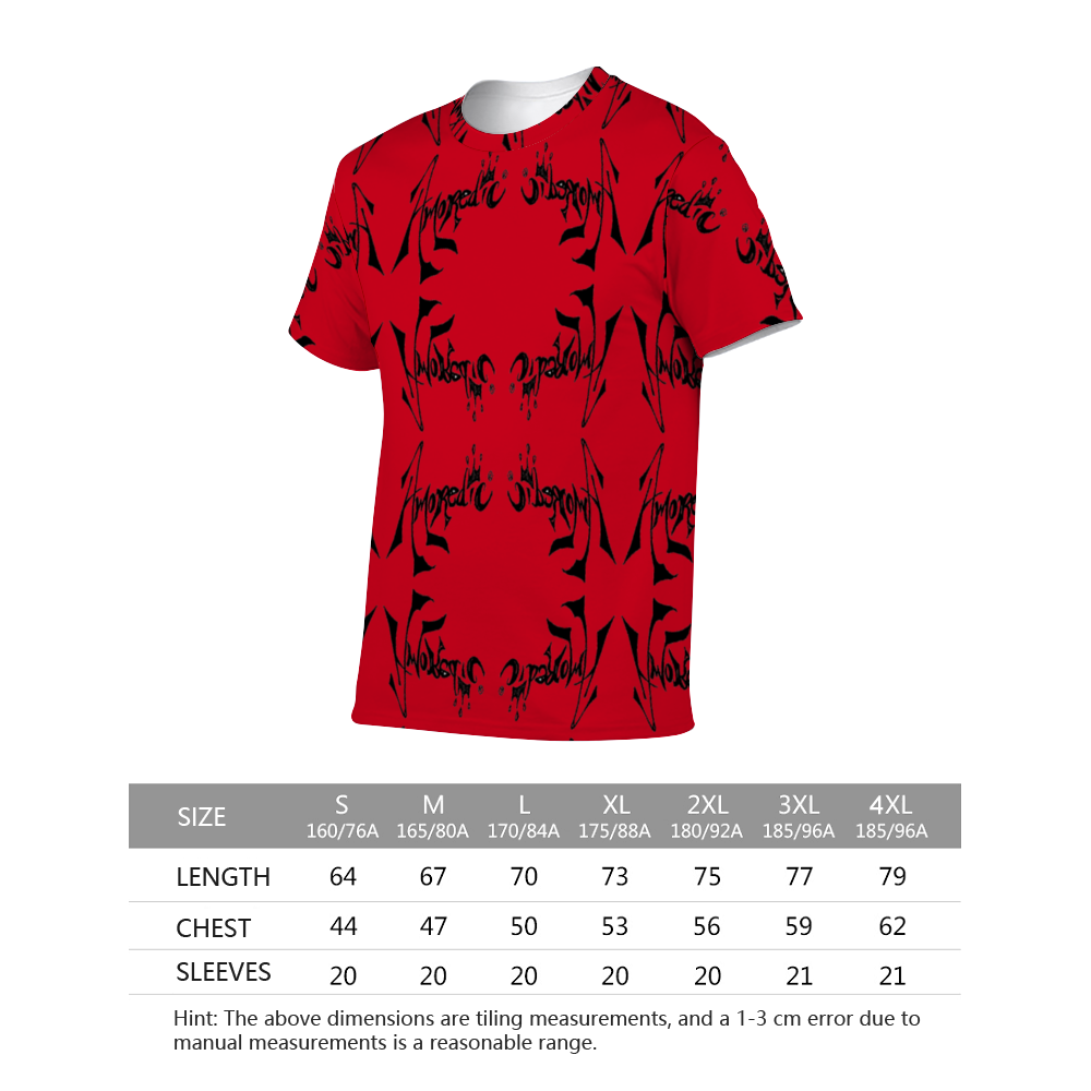 Amoredic Crimson Zebra Soft Polyester Tee