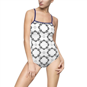 Amoredic Fancy Print One-piece Swimsuit