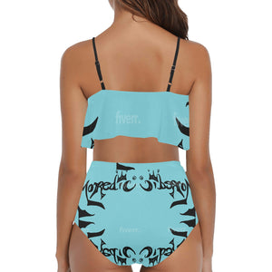 AMOREDIC High Waisted Ruffle Swimsuit