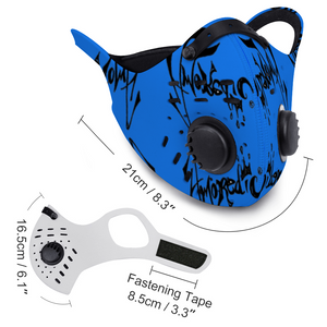 Blue Branded Outdoor Protective Mask