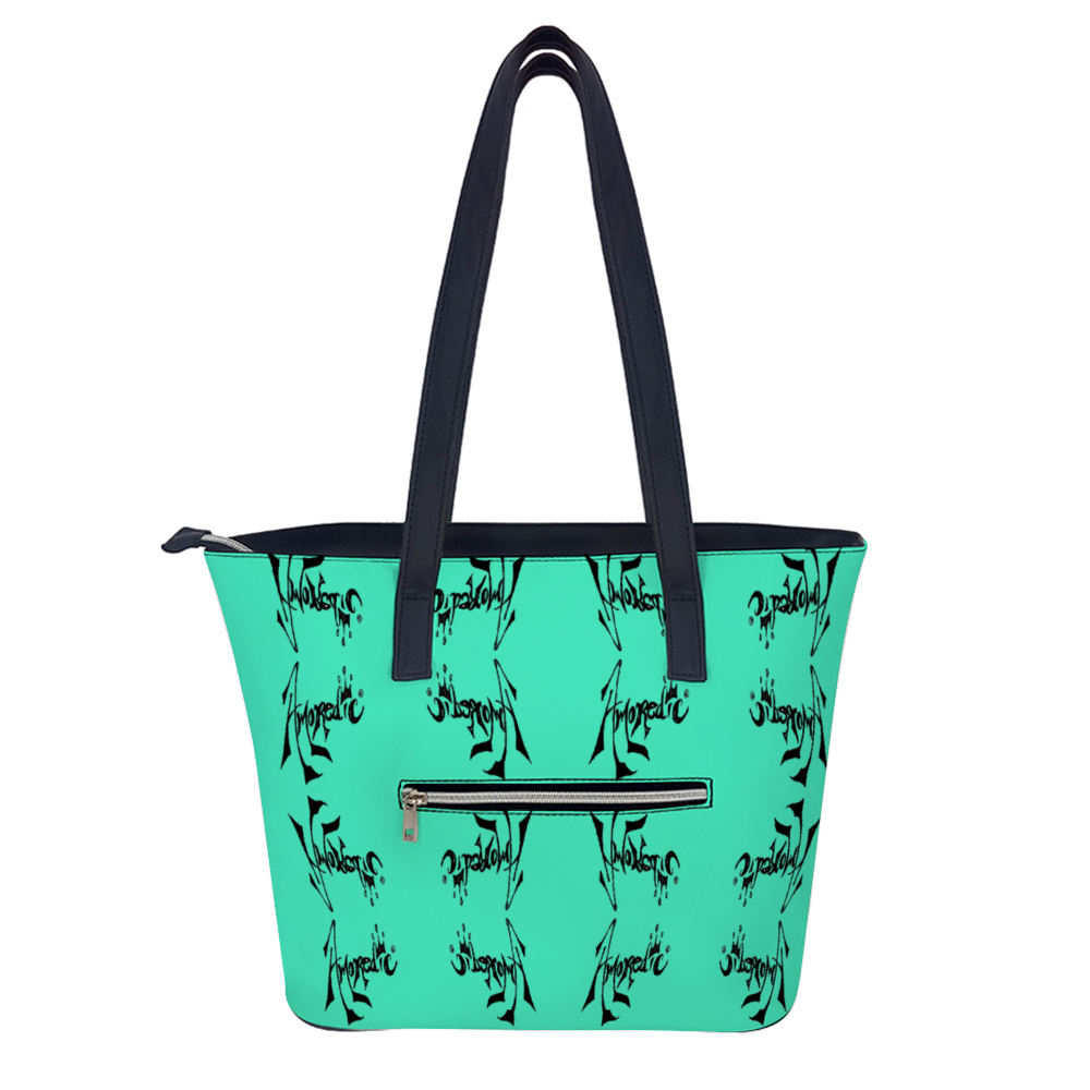 Turquoise Vegan Leather Handbag