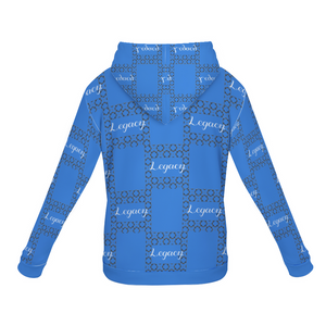 Amoredic Legacy Print Velvet Hoodie Shirt