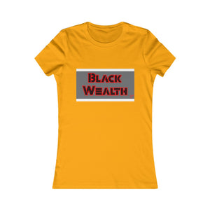 Black Wealth Ladies T-shirt