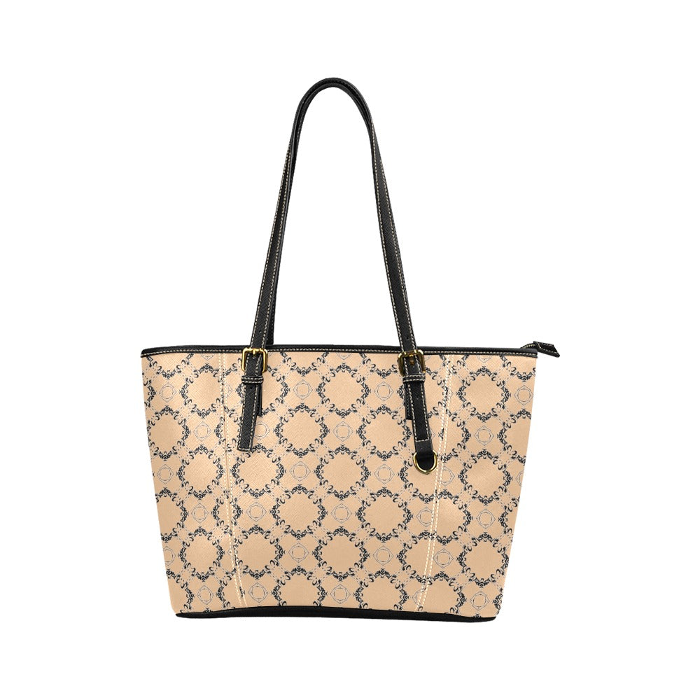 Amoredic Icy Diamonds Tote bag2 Leather Tote Bag/Small (Model 1640)