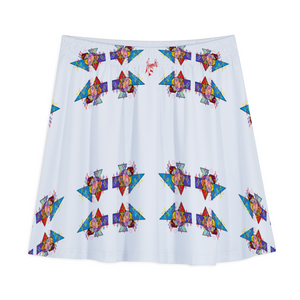 Amoredic Diamond Print A-line Mini Skirt