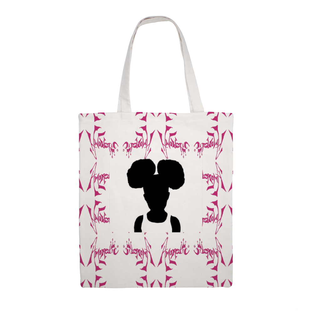 Amoredic Pink Puffs Canvas Tote Bag