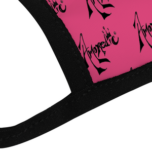Amoredic Pink Print Face Mask