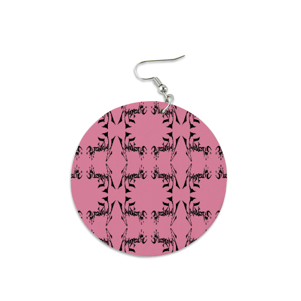 Amoredic Zebra  Pink Print earrings accessories