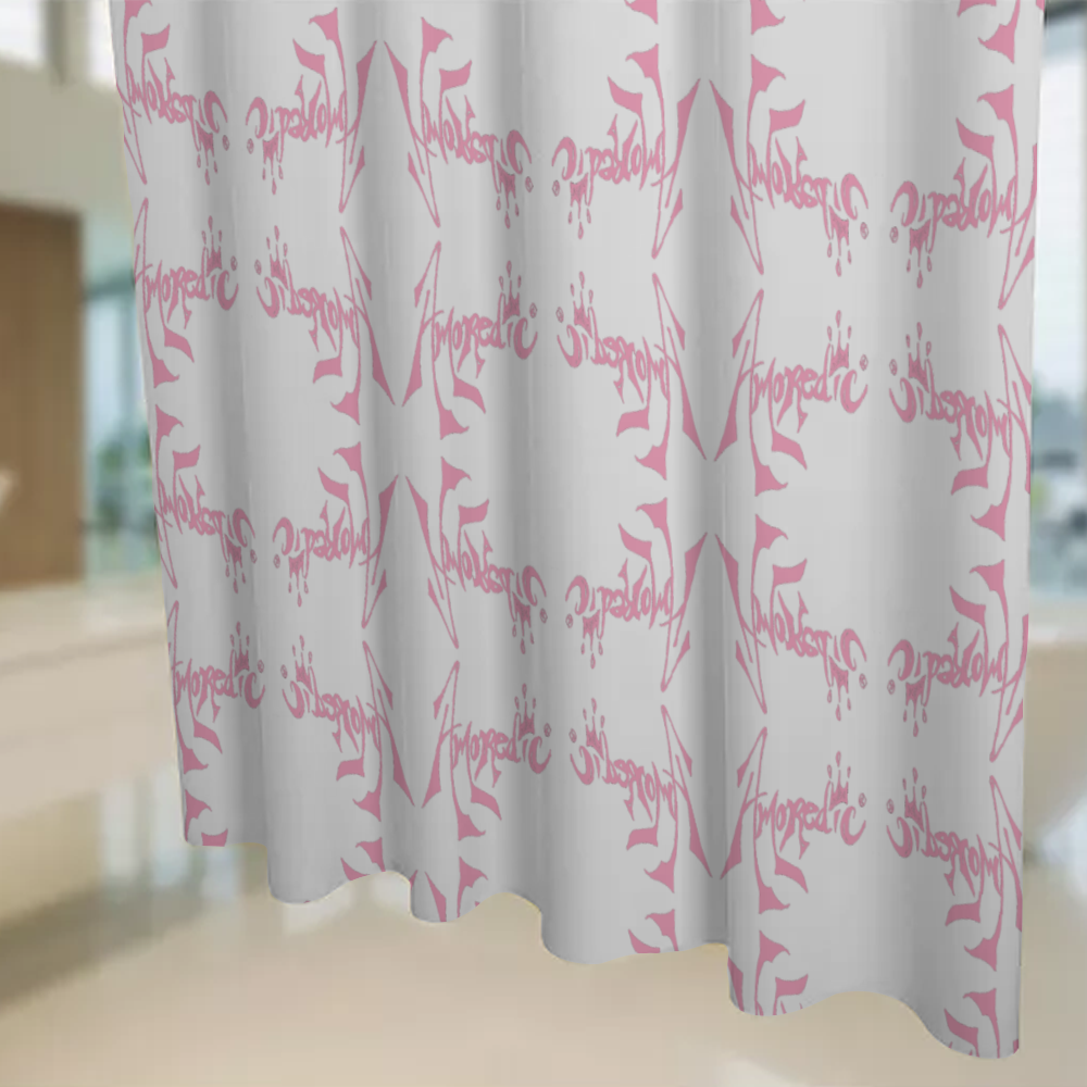 Amoredic Pretty Pink Shower Curtain 71" x 69"