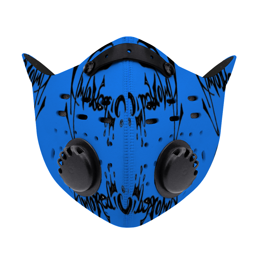 Blue Branded Outdoor Protective Mask