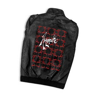 Amoredic Men's Slim Fit Vegan Leather Bomber Jacket