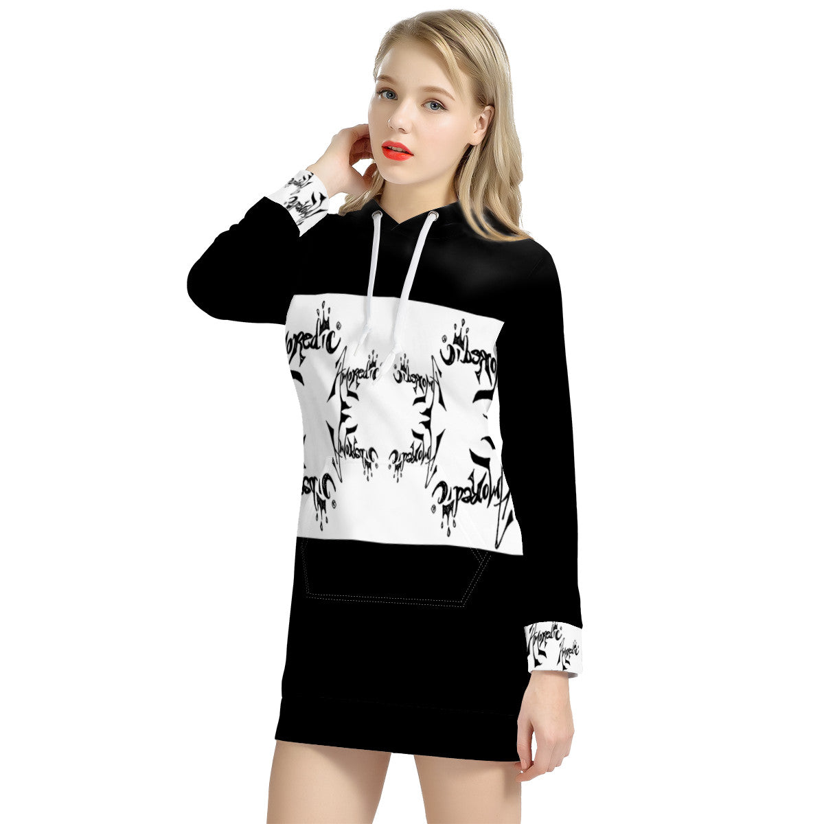 Ammy Zoo Print Hoodie Dress