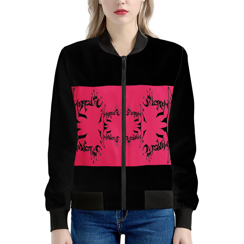 Amoredic Crimson Bomber Jacket