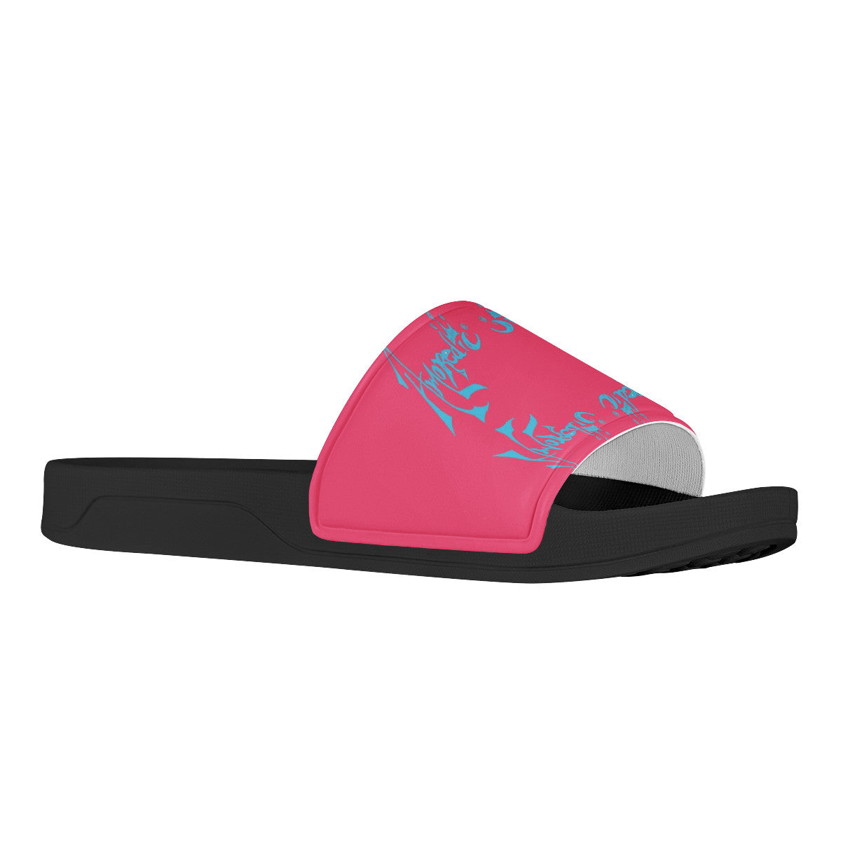 Amoredic Cotton Candy Slides (sandals) Black Slide Sandals Shoes