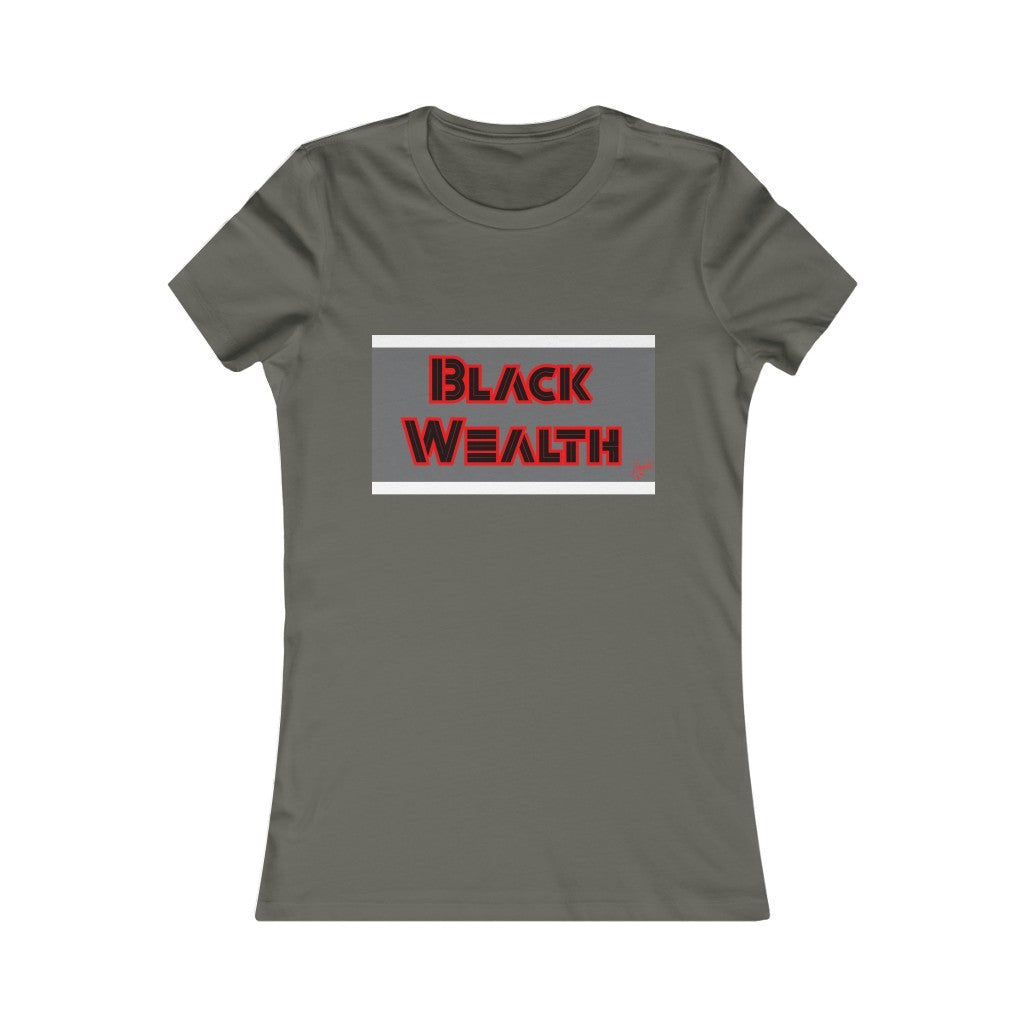 Black Wealth Ladies T-shirt