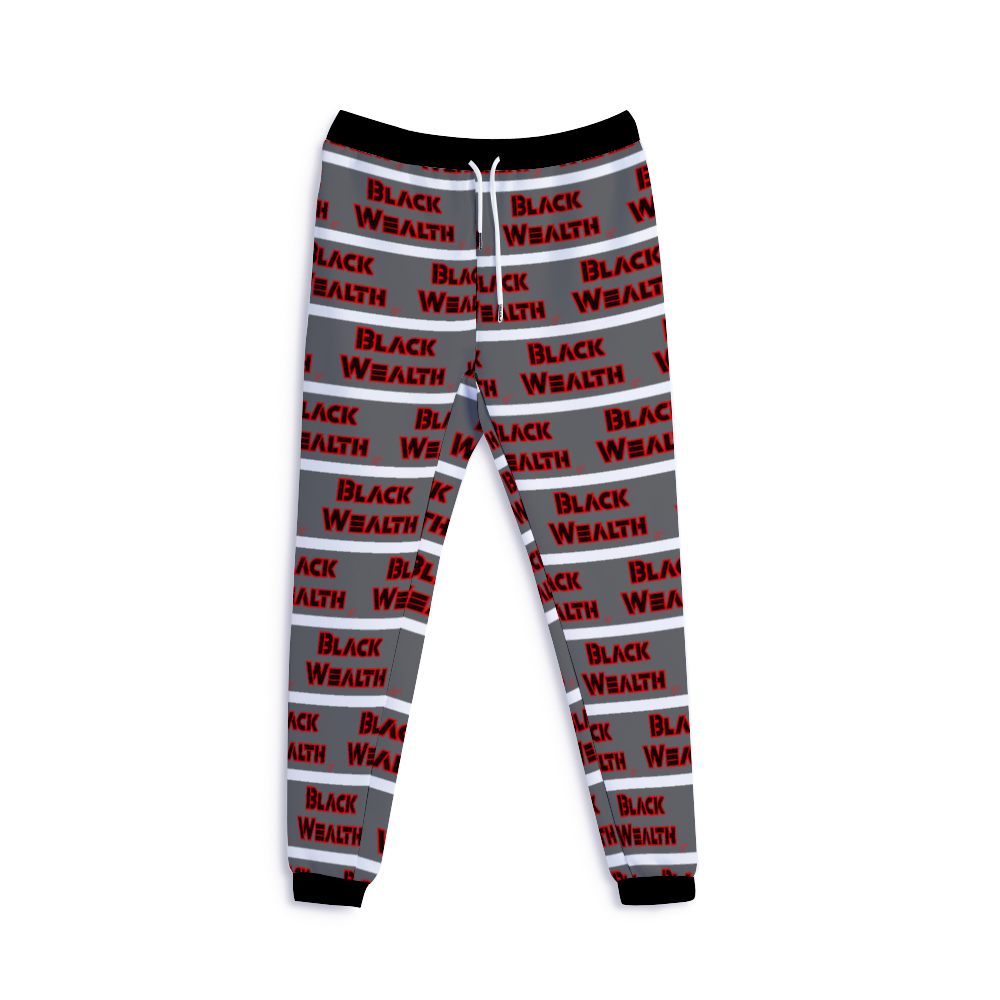 Amoredic Black Wealth Jogger Pants