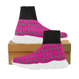 Amoredic Poppin Pink Supersock Sneakers (Women)