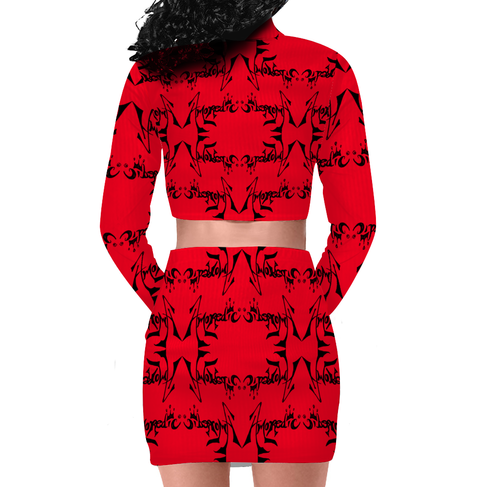 Amoredic Rev'd Up Red Skirt